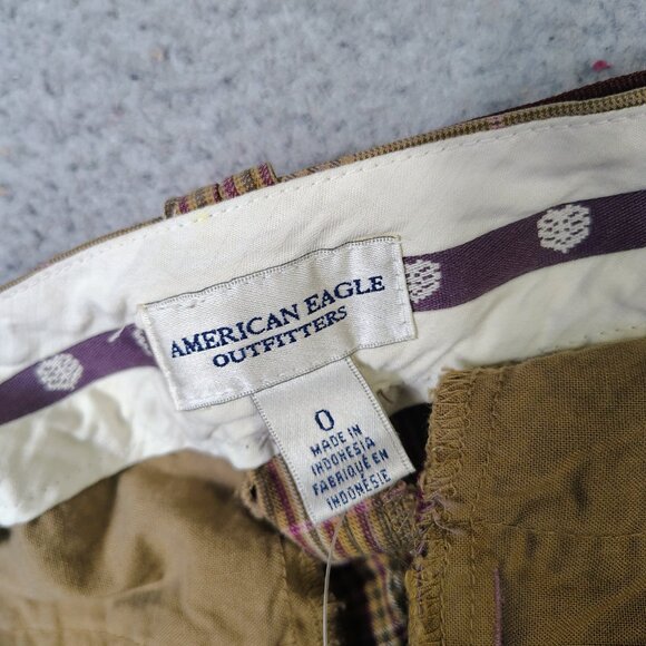 American Eagle Outfitters Skirt Women's 0 Tan Academia Y2K Retro Vintage NWT - Picture 4 of 13